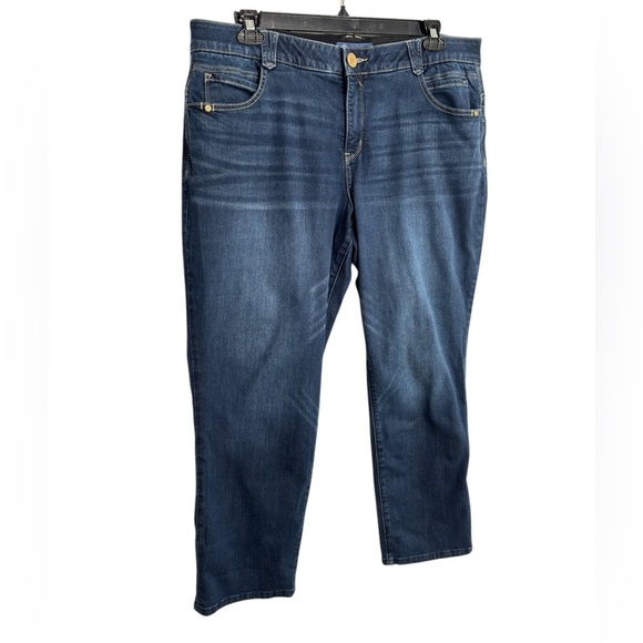 Democracy Ab Technology Jeans Plus Size 20W Stretch Denim Ankle Cropped Jeans - Picture 2 of 14